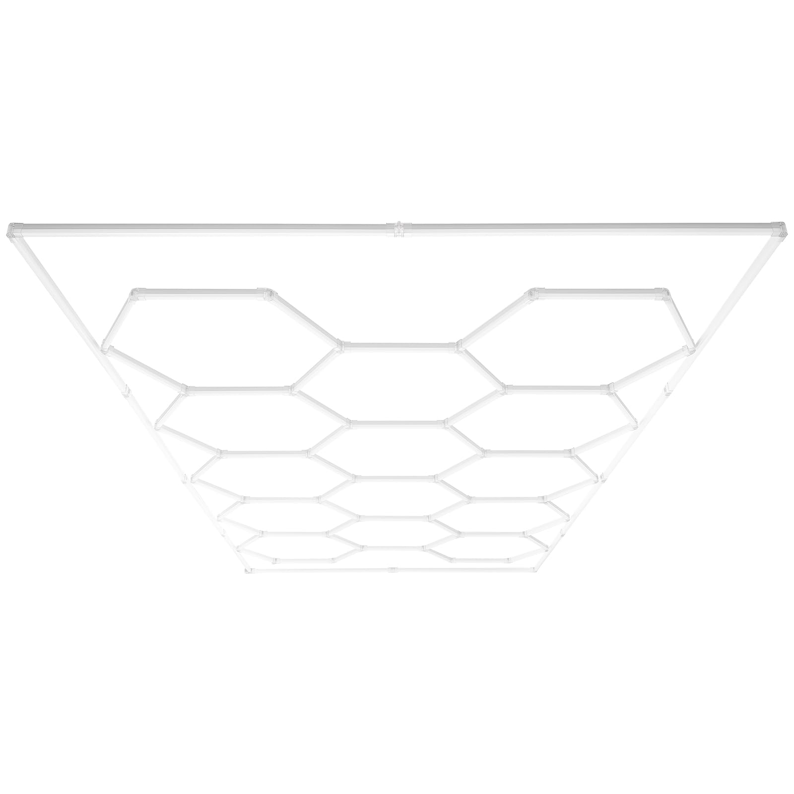 VEVOR Hexagon Garage Lights, 86400LM 14 Grid Honeycomb LED Shop Lights, DIY Cool White Car Detailing Garage Ceiling Lighting Bright Shop Light for Gym Basement Workshop